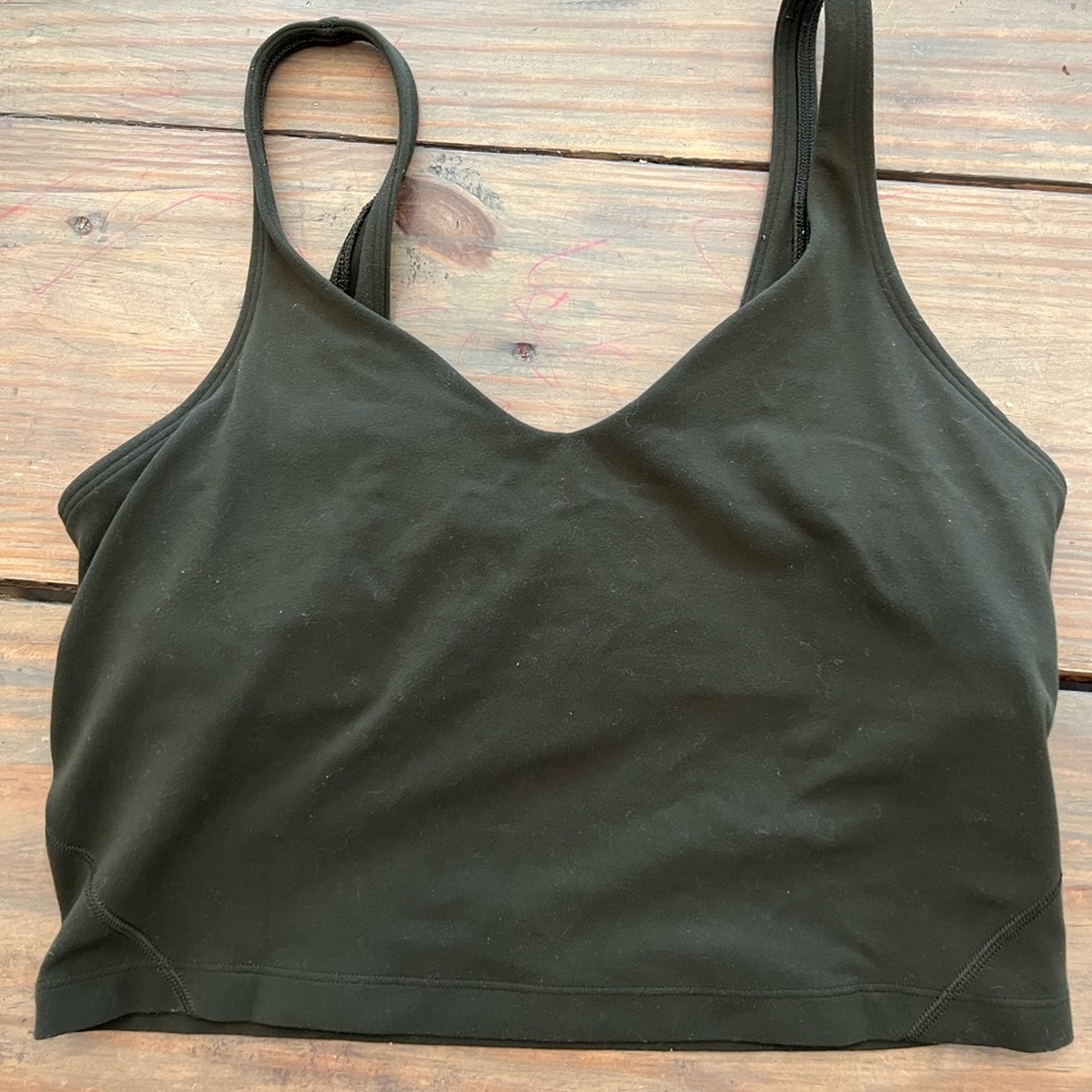 Lululemon sports bra olive green